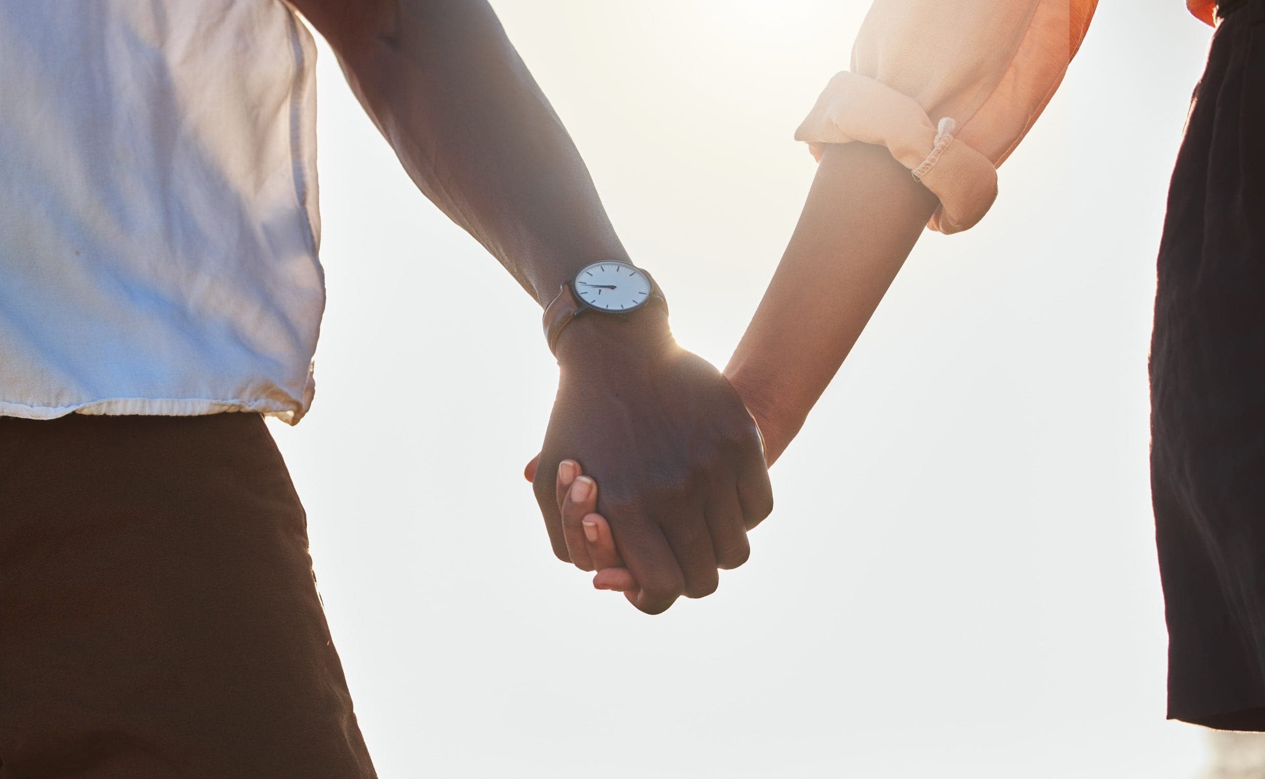 Couple walking together