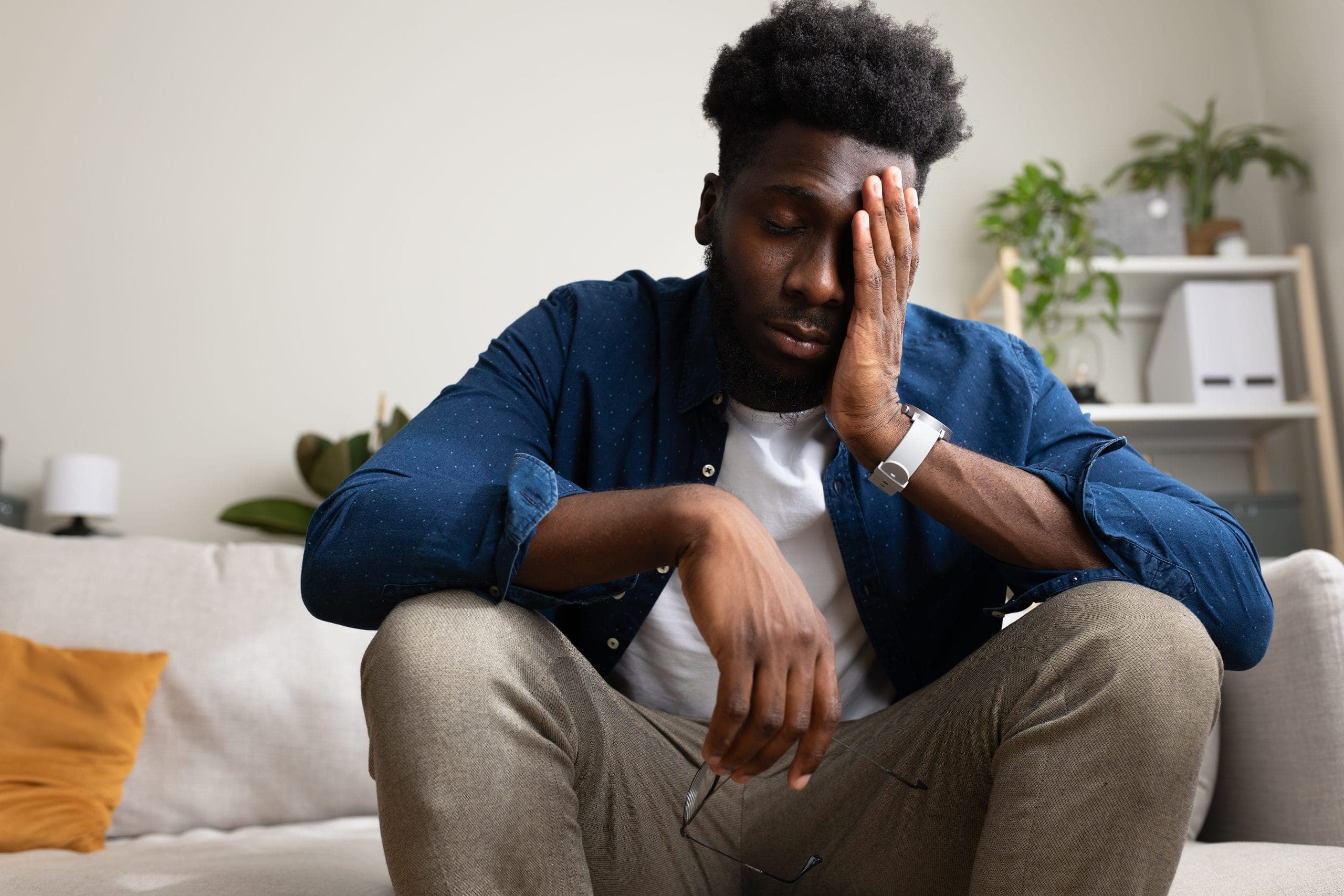 Person experiencing anxiety